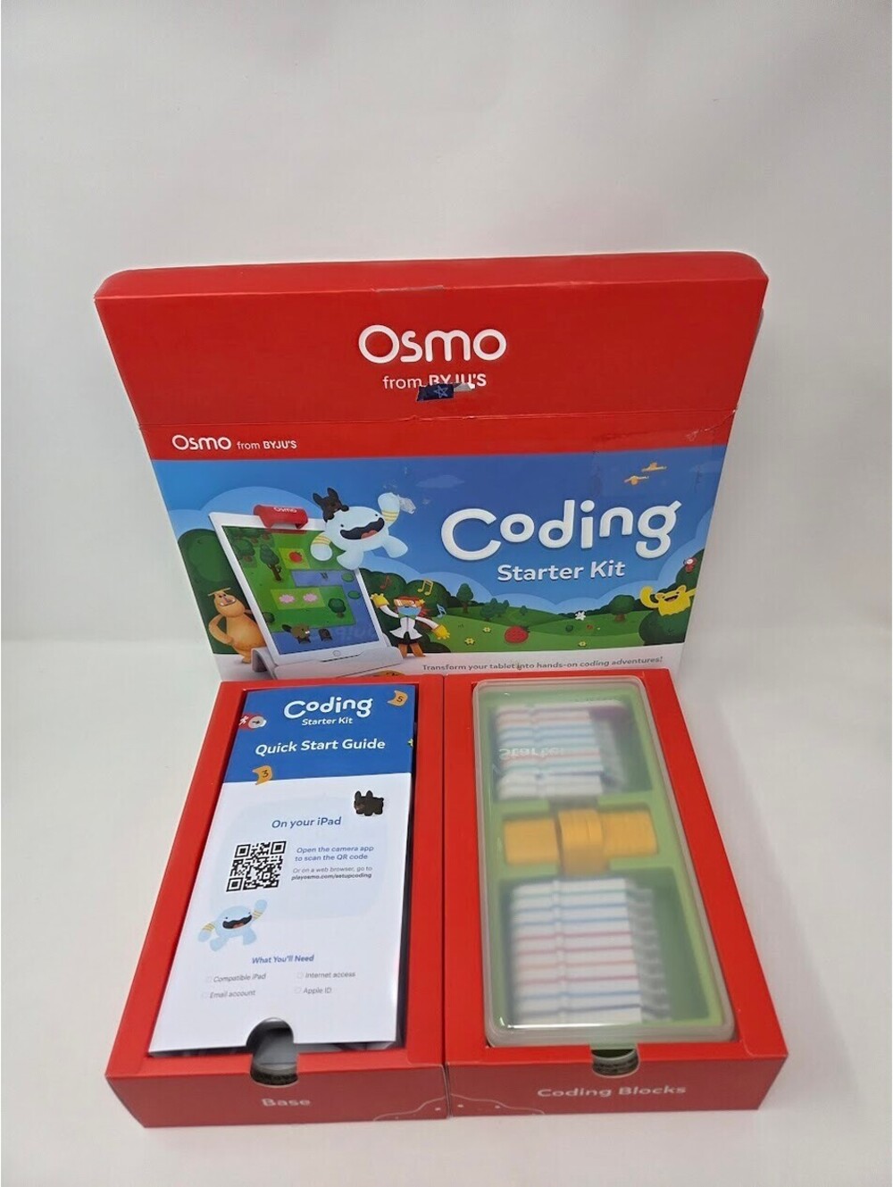 Osmo Coding Starter Kit BYJUS iPad Learning Game Blocks Base Set Kids System